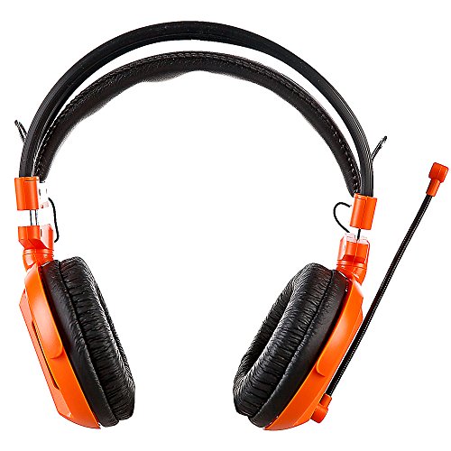 Професионална детска слушалки от серия E-Blue Cobra, (оранжева)