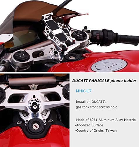 Титуляр телефон MHK MOUNTS с ЦПУ за Ducati Panigale 899 959 11991299 V4, Черен Цвят