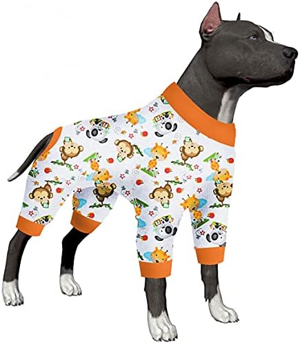 Пижама-боксьор LovinPet - Риза за облекчаване на безпокойството на домашни любимци, Пижами За кучета, Удобна Еластична Тъкан със защита