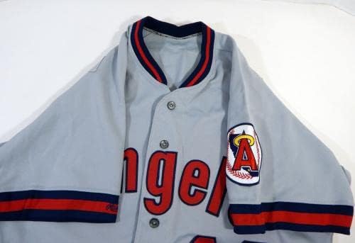1991 California Angels Mark Clear #49 Освободена игра Сива Риза 44 DP14376 - Използваните в играта Тениски MLB