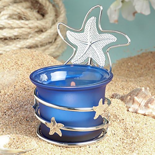 1 Дизайнерски Свещ във формата на морска звезда на Плажна тема.