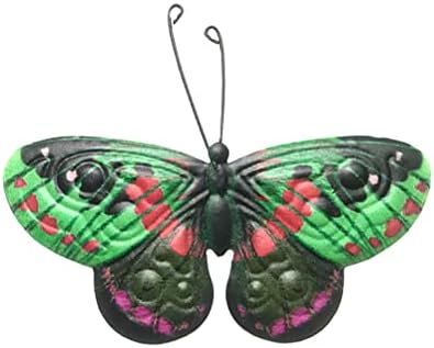 VICASKY 1бр Стената Железни Пеперуди Окачен Медальон Градинско Стенно Художествено Украса