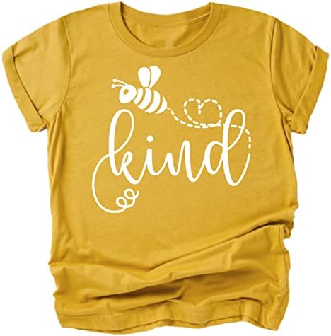 Риза Bee Kind Сърце за Ежедневни дрехи за малките момичета