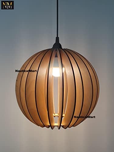 Дървена Окачена лампа | Подвесное осветление | съответстващи на Полилей | Окачен лампа | Модерни Полилей Средата на века | Дървен Лампион