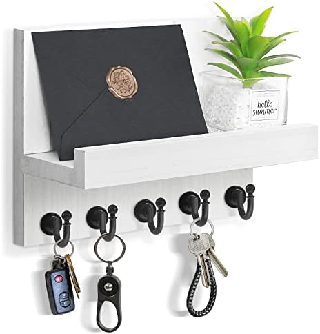 Стенен държач за ключове HONJIN: Лесна инсталация, Органайзер за поща, Монтиране на стена, Подвесная закачалка за ключове за кухня и