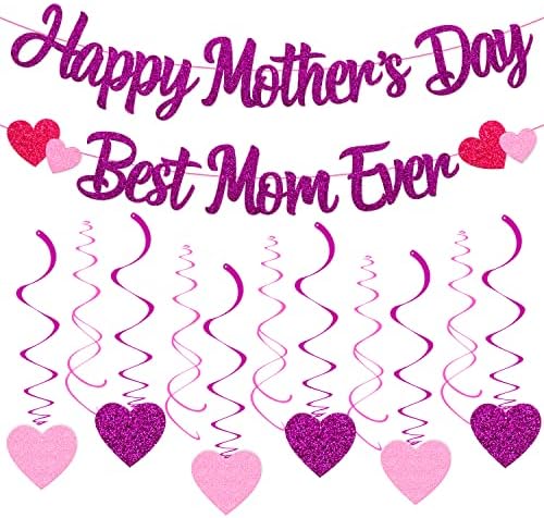Украса Ден на Майката, Ден на Майката, най-Добрата мама На света, на Банер, на Сърцето, Окачени Спирали, Цвете Короната на Любовта, Тематични