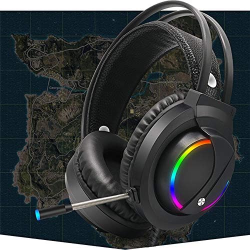Детска Слушалки SGerste 3,5 mm Канален Цветни RGB Луминесцентна Слушалки Слот за Слушалки стерео слушалки Слушалки