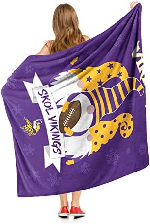 Каре Northwest NFL Minnesota Vikings Gnomie Love Silk Touch, Цветовете на отбора, 50 x 60