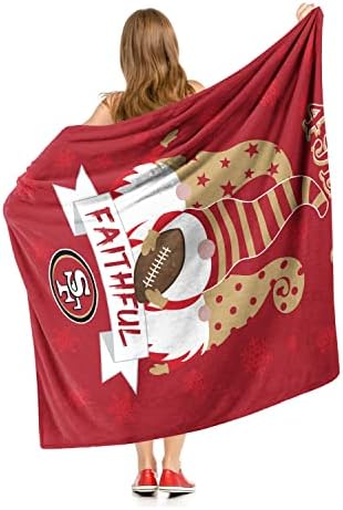 Каре Northwest NFL San Francisco 49ers Gnomie Love Silk Touch, Цветовете на отбора, 50 x 60