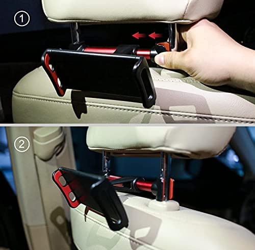 Титуляр таблет за останалите главата на автомобила SALEX. Черен държач за детски мобилен телефон на задната седалка на автомобила. Универсална
