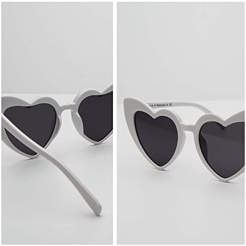 Слънчеви очила Pergozo с розово сърце - Слънчеви Очила във формата На сърце Heart Glasses Подаръци За моминско парти, Подаръци за шаферки