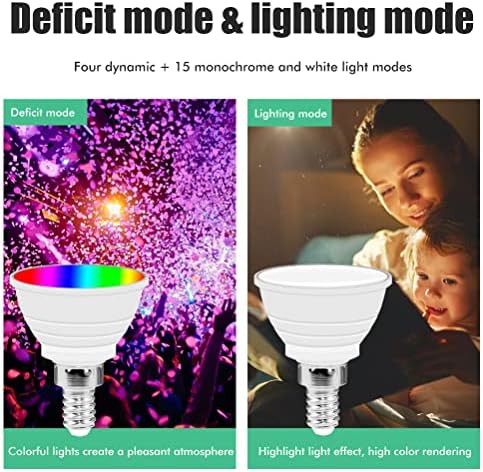 Led Крушка RGB Light Cup 16 Като Цвят Крушка 85-265 В E14 Дистанционно Управление Умен Прожектор, Лампа за Партита у Дома Таймер Дистанционно
