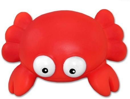 DolliBu Crab Bath Buddy Squirter Гумена играчка за баня с плаващи Червени раци или Забавна игра с пръски вода По време на къпане, за